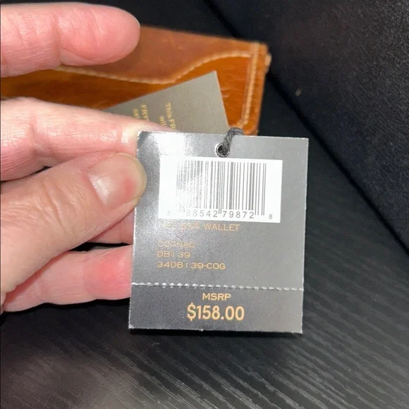 Frye Melissa Wallet in the color Cognac - Picture 6 of 6